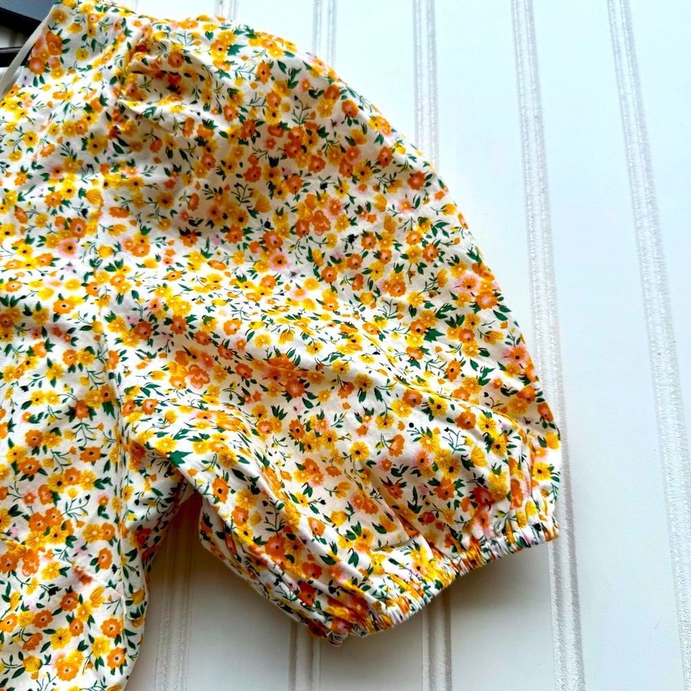 Lush Cut Out Ruffled Mini Sundress Size Medium - Picture 4 of 6